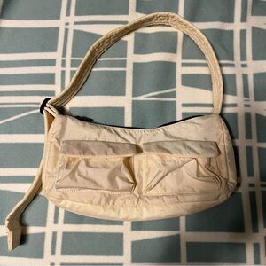Baggu Cargo Shoulder Bag in Ivory